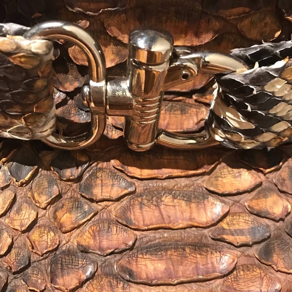 Genuine Python Leather Bag - image 8